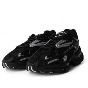 LACOSTE APPAREL L003 2K24 SNEAKERS Trainers Court Men’s Size 12 Black Silver